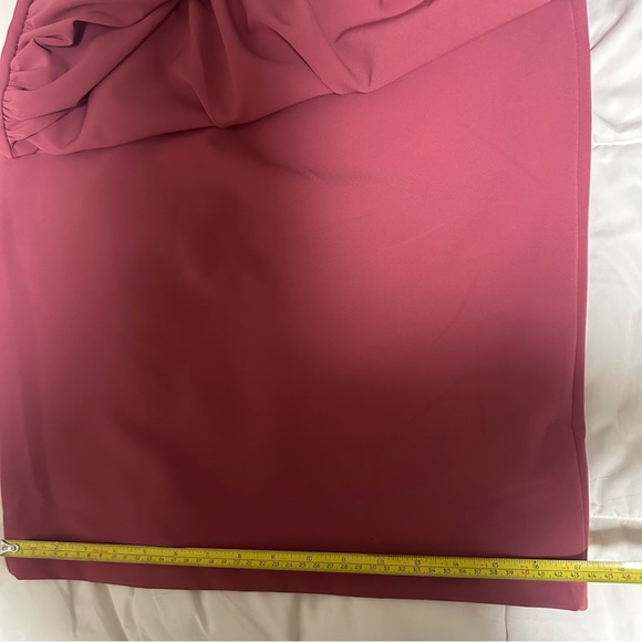 Kay Unger Pink Gathered Midi Dress size 8 NWT $278 - Picture 14 of 16